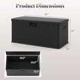 thumbnail image 3 of Costway Storage Box with Lockable Design & Gas Strut Handle 2 Person Bench Garden Organizer, 3 of 10