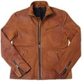 thumbnail image 5 of Pure Leather Slim Fit Lambskin Jacket Men - Classic Rider Casual Collar Style Jacket, 5 of 7
