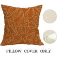 thumbnail image 3 of Fall Autumn Pumpkin Throw Pillows Cover Set of 2,Orange Pumpkins Thanksgiving Outdoor Pillow Covers 18x18 Inch Harvest Linen Decorative Pillow Cases for Home Bedroom Couch Sofa Decor, 3 of 6