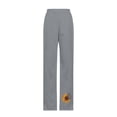 thumbnail image 4 of VEKDONE Womens Linen Long Pants Gray L, 4 of 4