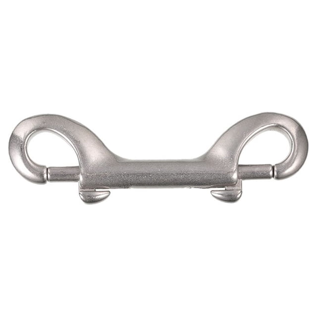 Soidarity Gancho de presión de perno Ganchos de doble extremo de acero inoxidable de alta resistencia Clips de metal resistentes a la corrosión Llavero Deportes acuáticos Plata 1 Soidarity OD030882-01B