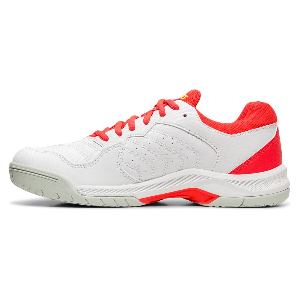 Asics Women`s GEL-Dedicate 6 Tennis Shoes White and Laser Pink (  7 White and Laser Pink  ) - image 4 of 5
