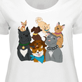 thumbnail image 4 of Inktastic Happy Dog Family Women's Plus Size T-Shirt, 4 of 5