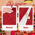 thumbnail image 4 of Fundas de almohada ZWJD Christmas de felpilla roja, 45 x 45 cm, juego de 2, 4 of 6