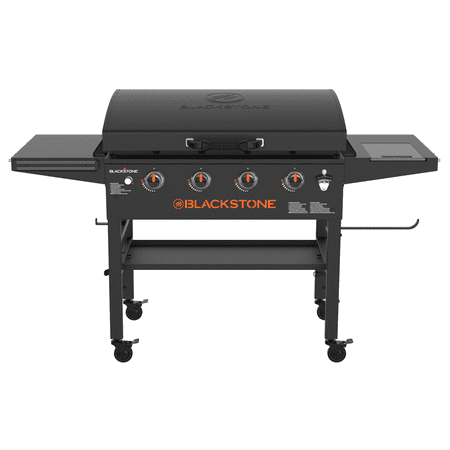 Blackstone Original Outdoor Griddle, 4-Burner 36" Propane Flat Top Grill with Hood, Black