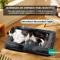 thumbnail image 2 of Cama para Perro, XL para Perros Extra Grandes, Cama Impermeable con Espuma de Memoria y Bordes Elevados, Base Antideslizante y Espuma Tipo CAJ, (Negro, X-Large), 2 of 8