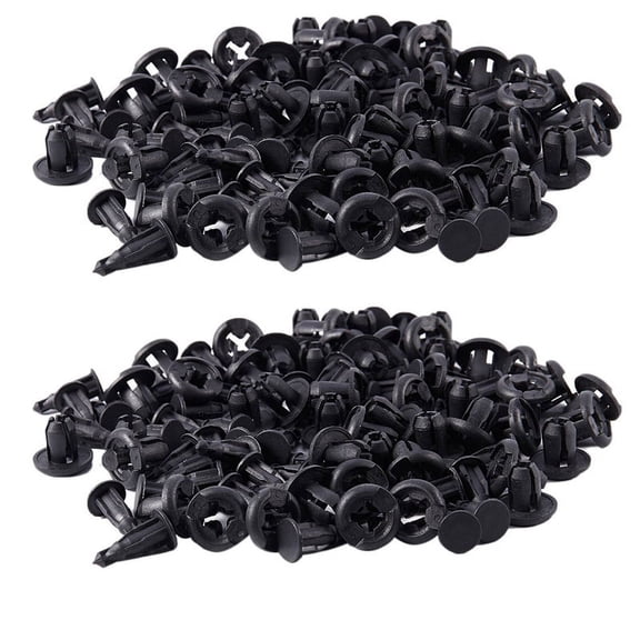 Car 10mm Hole Dia Plastic Rivets Fastener Push Pin Clips 100PCS