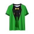 thumbnail image 7 of Ounisa Funny World Women's Holiday Tuxedo T-Shirts Graphic Short Sleeve Novelty Party Costume Top, 7 of 7