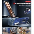 thumbnail image 4 of LeYi for Samsung Galaxy A16 5G Case: with Tempered Glass Screen Protector 2 Pcs, with Slide Camera Cover, [Military-Grade] Case Cover and Magnetic Ring Kickstand for Samsung A 16, Blue, 4 of 8