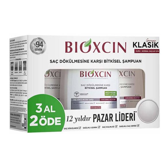 Bioxcin Classic Dry and Normal Shampoo 3x300ml