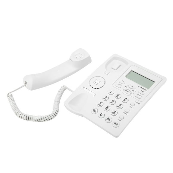 Corded Phone With Speakerphone, ABS Hands Free Call Corded Phone With Answering Machine 3group Alarm For Homes For Offices
