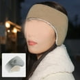 thumbnail image 4 of Bandas de invierno, calentadores de orejas para mujer, banda tejida con forro polar grueso, orejeras cálidas para clima frío, 4 of 5