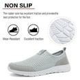 thumbnail image 4 of Mens Breathable Sneakers Lightweight Comfortable Casual Fitness Shoes Non-slip Flat Outdoor Walking Shoes Gray 11.5 US, 4 of 7
