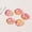 2# Yellow & Pink, variant on 10pcs 15mm Flower Petal Crystal Glass Loose Pendants Beads Jewelry Making DIY-11# Opaque Orange & Pink