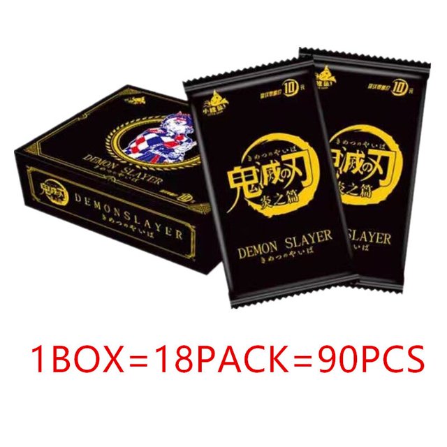 Demon Slayer juego de cartas de Kimetsu No Yaiba TCG, figura de acción de Anime, mesa familiar, caja de colección, juguetes para niños, regalo Fivean unisex