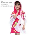 thumbnail image 4 of Children Bath Cloak Cartoon Kids Shower Hooded Towel Bathing Drying Pullover Poncho  Type 5, 4 of 10