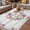 Ivory, variant on Spring Floral Outdoor Rug for Patio/Deck/Porch, Non-Slip Large Area Rug 4 x 6 Ft, Watercolor Easter Eggs Wreath Plants Beige Indoor Outdoor Rugs Washable Area Rugs, Camping Rug Carpet Runner