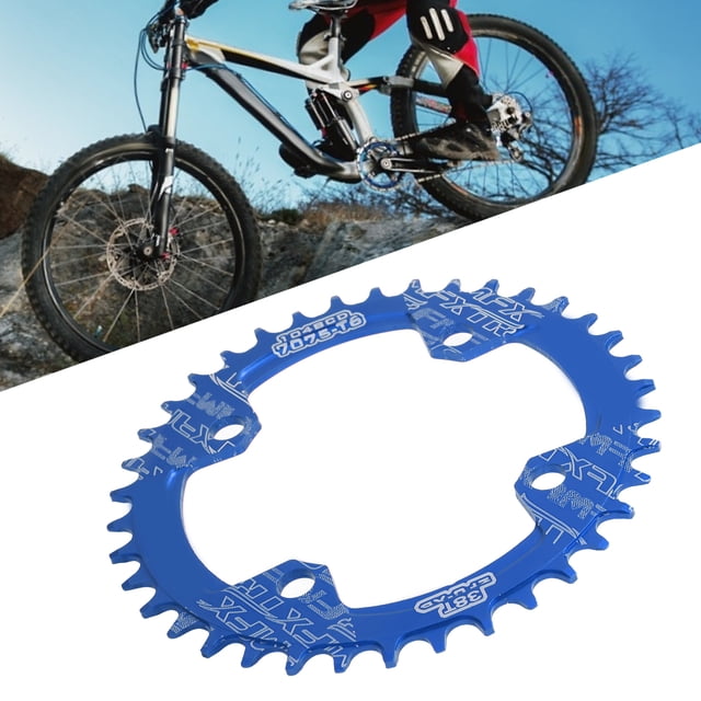 Narrow Wide Chainring, Strong Chainring Wear Reduce Load for Mountain Bikes for Road Bikes Black,Red,Blue