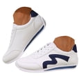 thumbnail image 1 of DXOUPM Chaussures de Course pour Femmes à Blocs de Couleur à Lacets Chaussures de Marche Espadrilles Mode pour Dames, 1 of 3