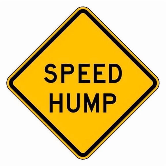 Lyle Speed Hump Traffic Sign,24" x 24" W17-1-24HA
