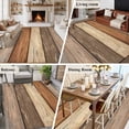 thumbnail image 6 of Area Rug 72×108in, Country Brown Wood Board Floor Carpet Living Room Rug, Farmhouse Vintage Plank Non-Slip Welcome Mat Indoor Rugs for Bedroom Dining Room, 6 of 9