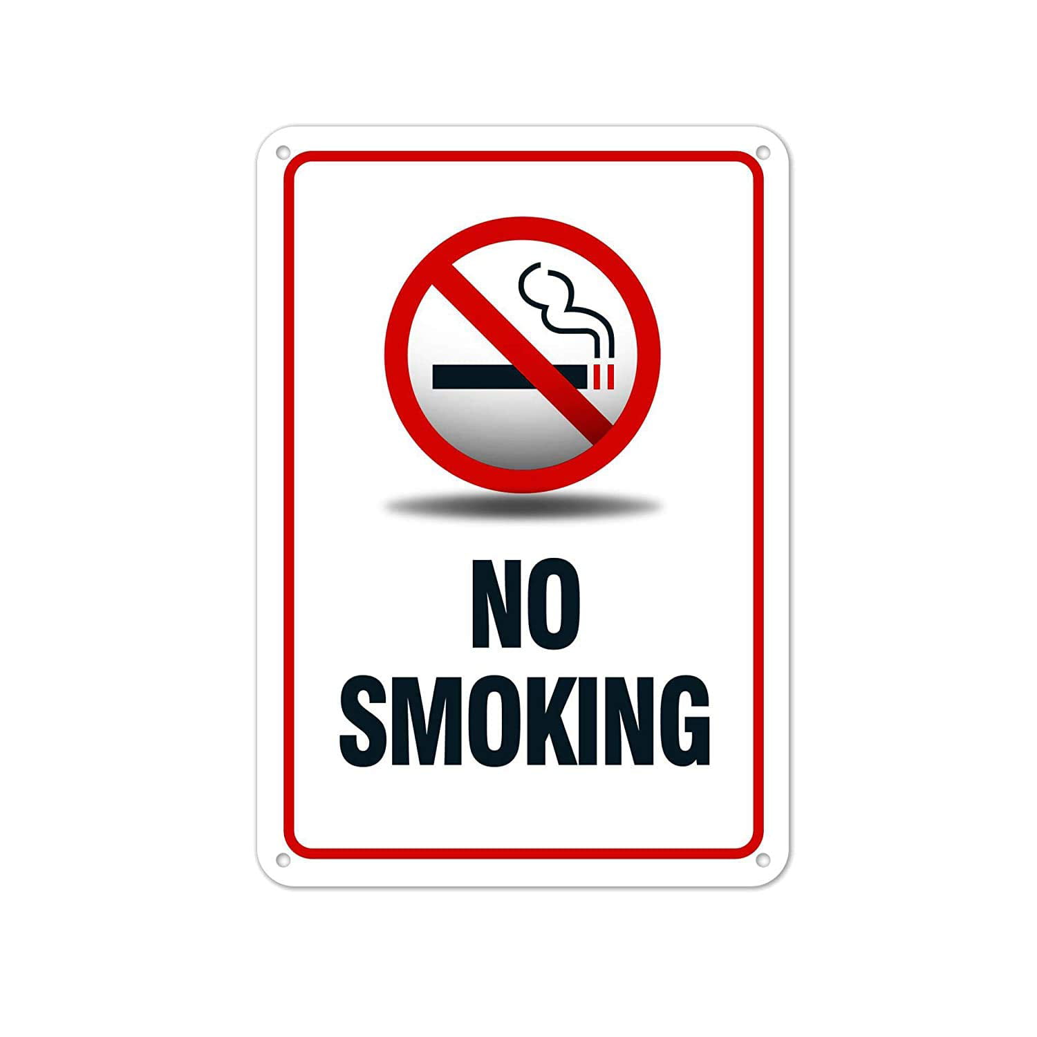 Made in USA 10x7 inch Aluminum This is A Non-Smoking and No Pet Facility Sign