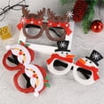 thumbnail image 3 of Wosthever 20 unidades/juego de gafas de Navidad no tejidas, reutilizables, bonitas gorras temáticas de Navidad, diadema, decoración circular Kits de decoración para fiestas, 3 of 6