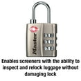 thumbnail image 4 of Master Lock TSA Approved Nickel 3 Dial Resettable Combination Luggage Lock with Metal Body, 4 of 5