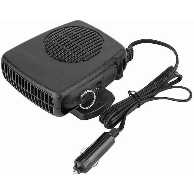 12V Portable Heater Defroster, Car 12V 150W 2 in 1 Heated Ceramic Fan Heater Defroster Discharger