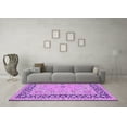 thumbnail image 3 of Ahgly Company Indoor Square Persian Purple Traditional Area Rugs, 4' Square, 3 of 4