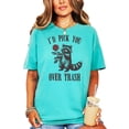 thumbnail image 4 of I'd Pick You Over Trash Shirt for Women and Teens Funny Raccoon Valentine's Day Tee Seafoam Shirt Adult X-Large, 4 of 4