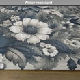 thumbnail image 5 of Ambesonne Navy Blue Place Mats Set of 4, Wild Monochrome Flowers, Standard Size, Dark Petrol Blue Coconut, 5 of 5