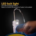 thumbnail image 2 of Greeniant Bomba de oxígeno Detección automática Iluminación LED Bombas de oxígeno de agua Carga USB Múltiples colores Modos dobles Pescar Blanco, 2 of 6