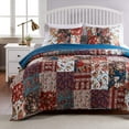 thumbnail image 2 of Barefoot Bungalow Poetry Patchwork Print Oversized Quilt Set, 2-Piece Twin/Twin XL, 2 of 7