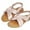 Pink Cross, variant on Starbay Little Kids Strappy Sandals in Coral
