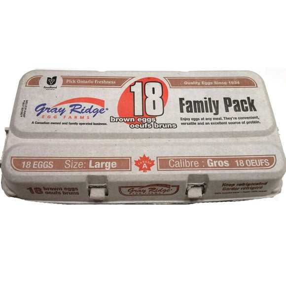 Gray Ridge Large Brown Eggs, 18 Count