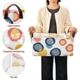 thumbnail image 5 of Collapsible Storage Bins Fabric Shelf Baskets with Handles Closet Organizer Abstract Circle and Dots 16.9x11.4x7.7, 5 of 8