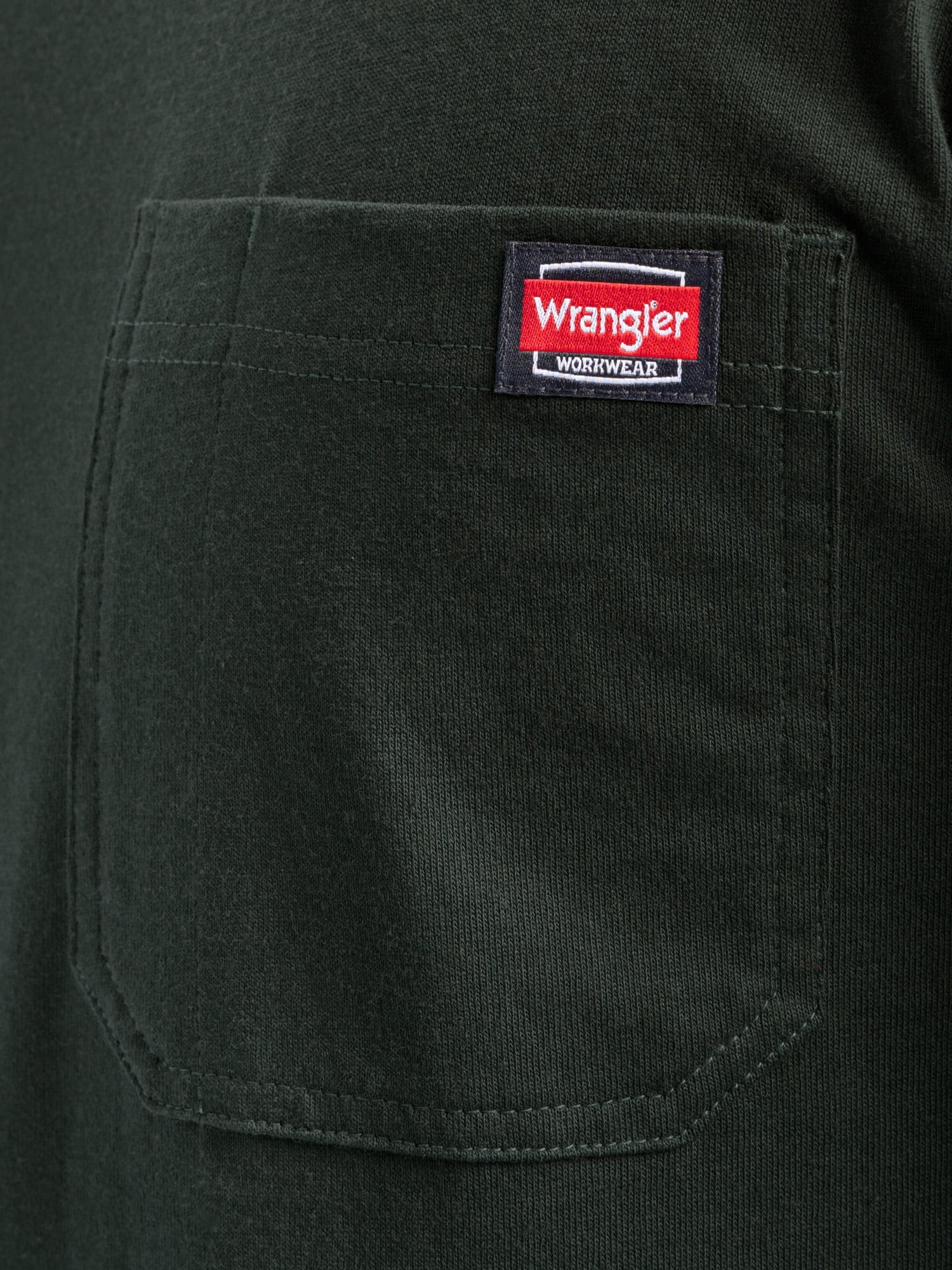 Wrangler Workwear Men's Long Sleeve Heavyweight Pocket T-Shirt, Size S-3XL (Men's and Big Men's)