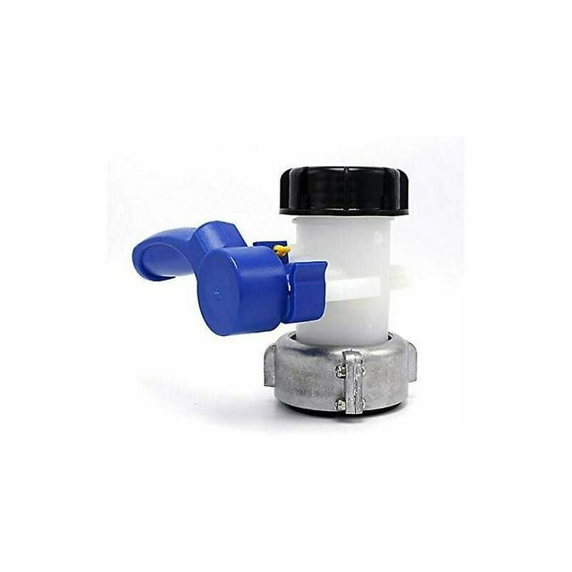Vanne papillon avec crou flottant en aluminium S60x6 pour cuve 1000 litres IBC75mm