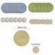 thumbnail image 4 of Advancent El juego de 12 piezas de 6 manteles individuales para añade elegancia al espacio de comedor manteles individuales ampliamente Mostrada verde+beige 12 Uds., 4 of 6