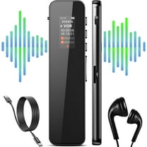 Digital Voice Recorder-68GB Voice Activated Recorder with Playback,Ultra-Thin Tape Audio Recorder,Portable Recording Devices for School College Lecture with Password