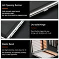 thumbnail image 3 of 4 PCS Metal Cigarette Case Leather Cigarette Box, Portable Stylish Cigarette Holder Case for Women and Men to Hold 20 Cigarettes 84mm Regular Size and 90mm King Size, 3 of 7