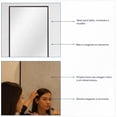 thumbnail image 4 of Espejo Rectangular de Pared Bluelander con Marco de Aluminio, Negro, 4 of 5