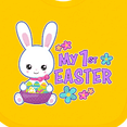 thumbnail image 4 of Inktastic My 1st Easter with Bunny and Easter Basket Girls Baby Bib, 4 of 4