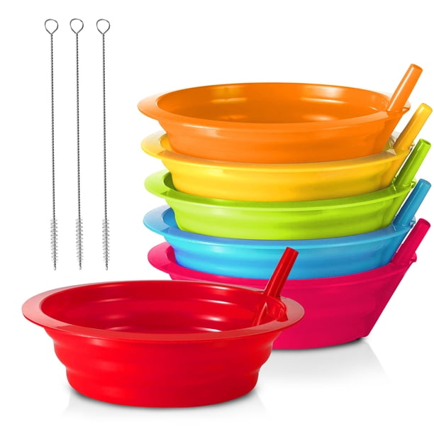 Set de 6 Tazones para Cereal Infantiles PLASKIDY 650 ml BPA Libre