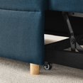 thumbnail image 5 of Leumius Sleeper Sofa Chair Bed 3 in 1 Convertible Bed Chair with Adjustable Backrest Linen Sleeper Chair Pull-Out Sofa Bed for Small Spaces,Living Room,Blue, 5 of 7