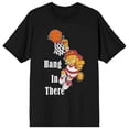 thumbnail image 3 of Garfield Hang In There Men's Black Crew Neck Short Sleeve T-shirt-5XL, 3 of 6