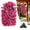 H, variant on Artificial Bougainvillea Hanging Vine, Faux Trailing Bougainvillea Spray, Outdoor Hanging Flower Bush, Dense Clustered Blossoms with Natural Green Leaves, Fake Hanging Flowers Plants 1Pcs