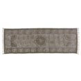 thumbnail image 1 of Benjara BM225549 2.5 x 8 ft. Rectangular Fabric Runner with Block Prints, Dark Gray, 1 of 1