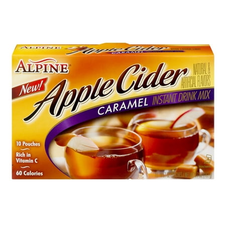 (3 Pack) Alpine Apple Cider Instant Drink Mix, Caramel, 10
